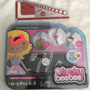 Lucky bee bee necklace and charms
